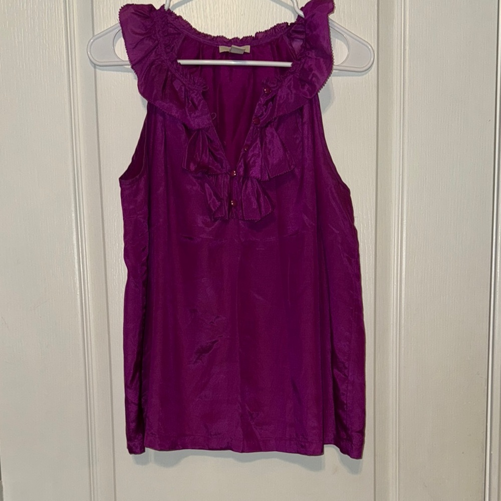 JCREW PURPLE SLEEVELESS TOP